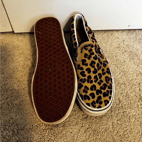 Leopard Print Slip-On Vans - Picture 3 of 4